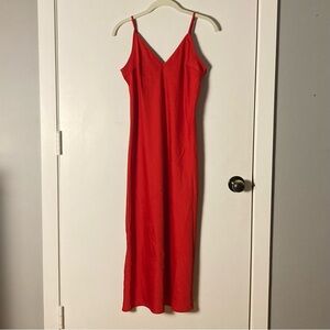 ⭐️ A New Day Cherry Red Sleeveless Slip Dress Size Small